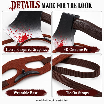 Halloween pet headwear wearable base and tie details