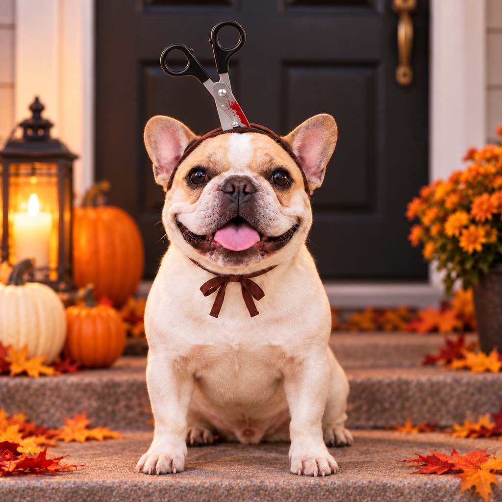 Scissors style Halloween pet costume headwear