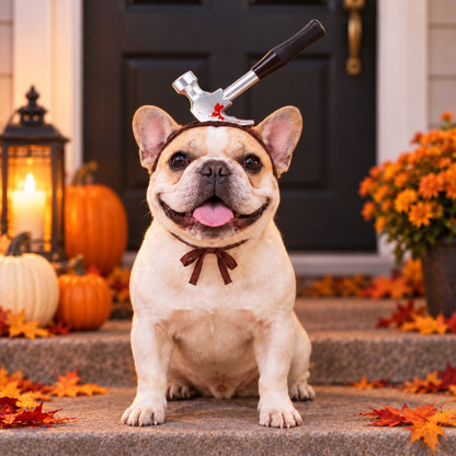 Hammer style Halloween pet costume headwear