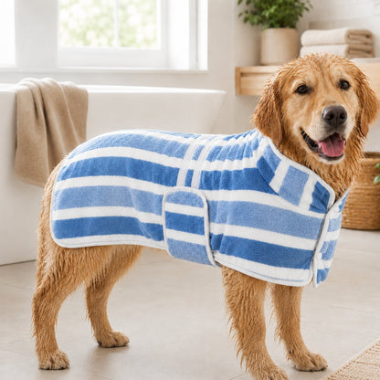 Gray wearable dog drying towel SKU image
