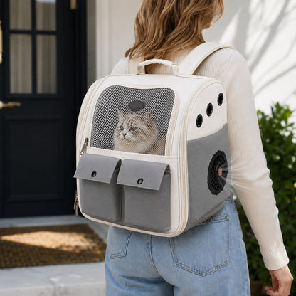 Paws in Awe USB-Powered Dual-Fan Cat Carrier Backpack for Vet Visits & Everyday Travel - Fan-Assisted Cooling for Less-Stuffy Trips image 11