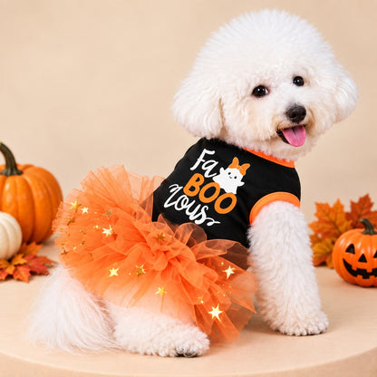 Paws in Awe Halloween Dog Tutu Dress for Parties & Photos - Soft Lightweight Costume for Small Dogs image 9