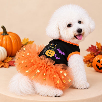 Paws in Awe Halloween Dog Tutu Dress for Parties & Photos - Soft Lightweight Costume for Small Dogs image 10