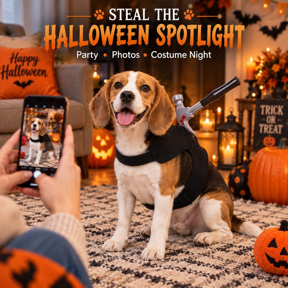 Halloween horror prop dog costume for parties and photos