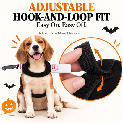 Adjustable hook-and-loop Halloween dog costume harness