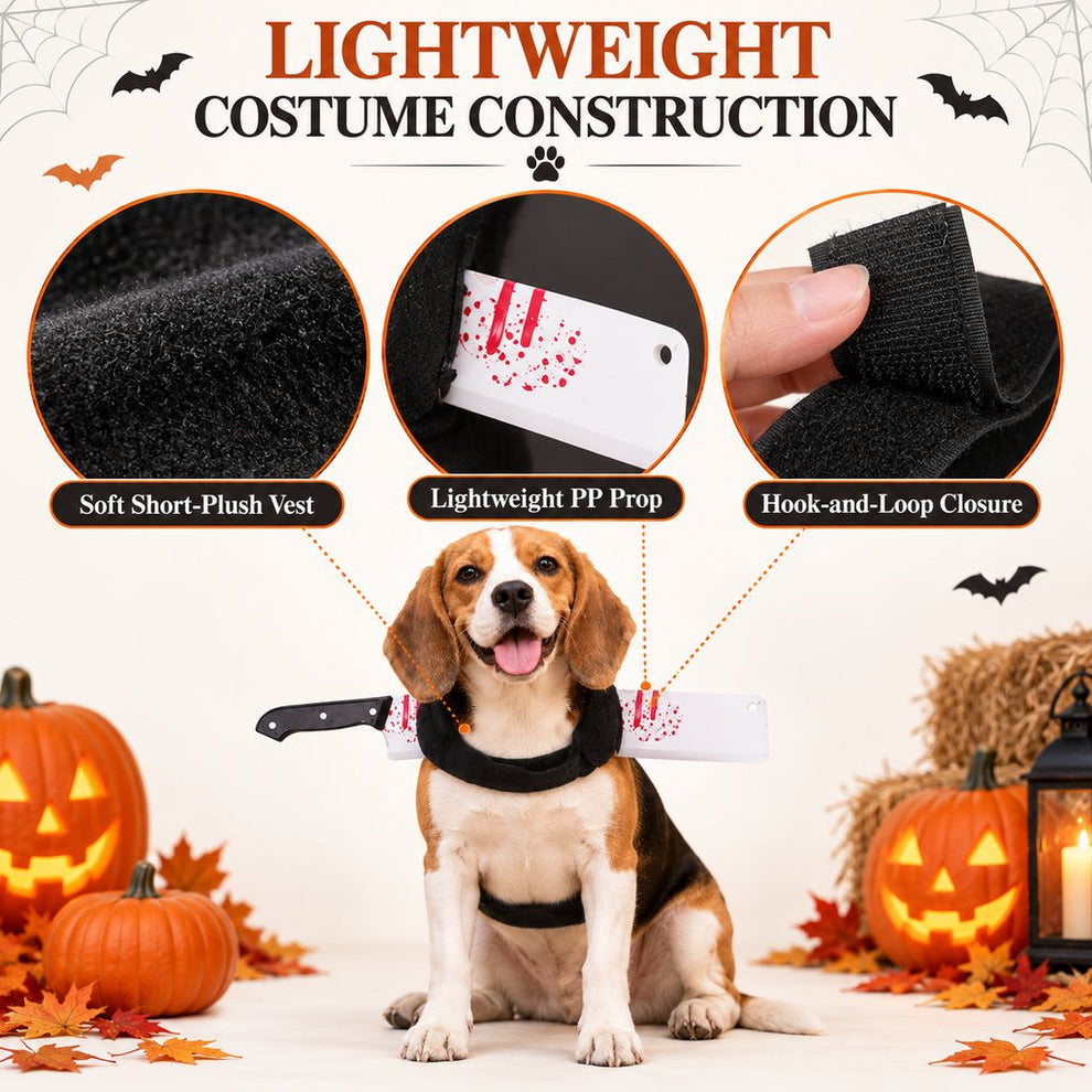 Lightweight Halloween horror prop dog costume materials