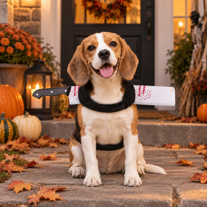 Cleaver style Halloween horror prop dog costume harness