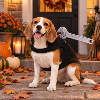 Adjustable wrench Halloween dog costume harness