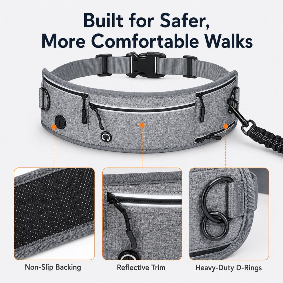 Paws in Awe Hands-Free Dog Running Leash Waist Belt – Shock Absorbing & Reflective, Perfect for Jogging, Hiking & Outdoor Walks with Your Dog image 7
