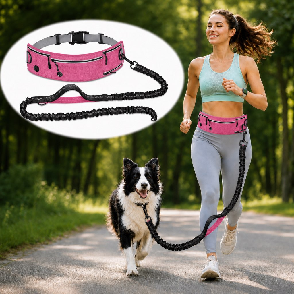 Paws in Awe Hands-Free Dog Running Leash Waist Belt – Shock Absorbing & Reflective, Perfect for Jogging, Hiking & Outdoor Walks with Your Dog image 10