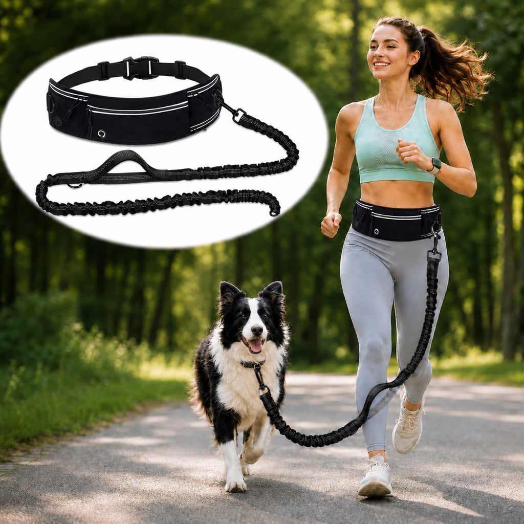 Paws in Awe Hands-Free Dog Running Leash Waist Belt – Shock Absorbing & Reflective, Perfect for Jogging, Hiking & Outdoor Walks with Your Dog image 11