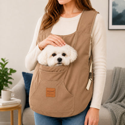 Paws in Awe Hands-Free Front Pet Carrier for Small Dogs & Cats - Comfortable Carry for Walking, Shopping & Travel image 10