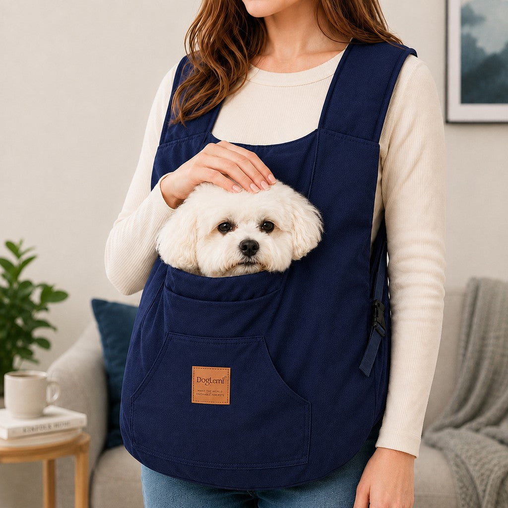 Paws in Awe Hands-Free Front Pet Carrier for Small Dogs & Cats - Comfortable Carry for Walking, Shopping & Travel image 9