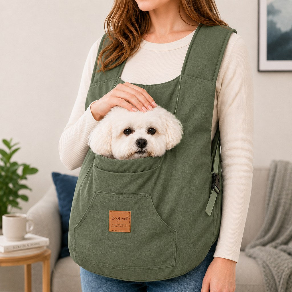 Paws in Awe Hands-Free Front Pet Carrier for Small Dogs & Cats - Comfortable Carry for Walking, Shopping & Travel image 12