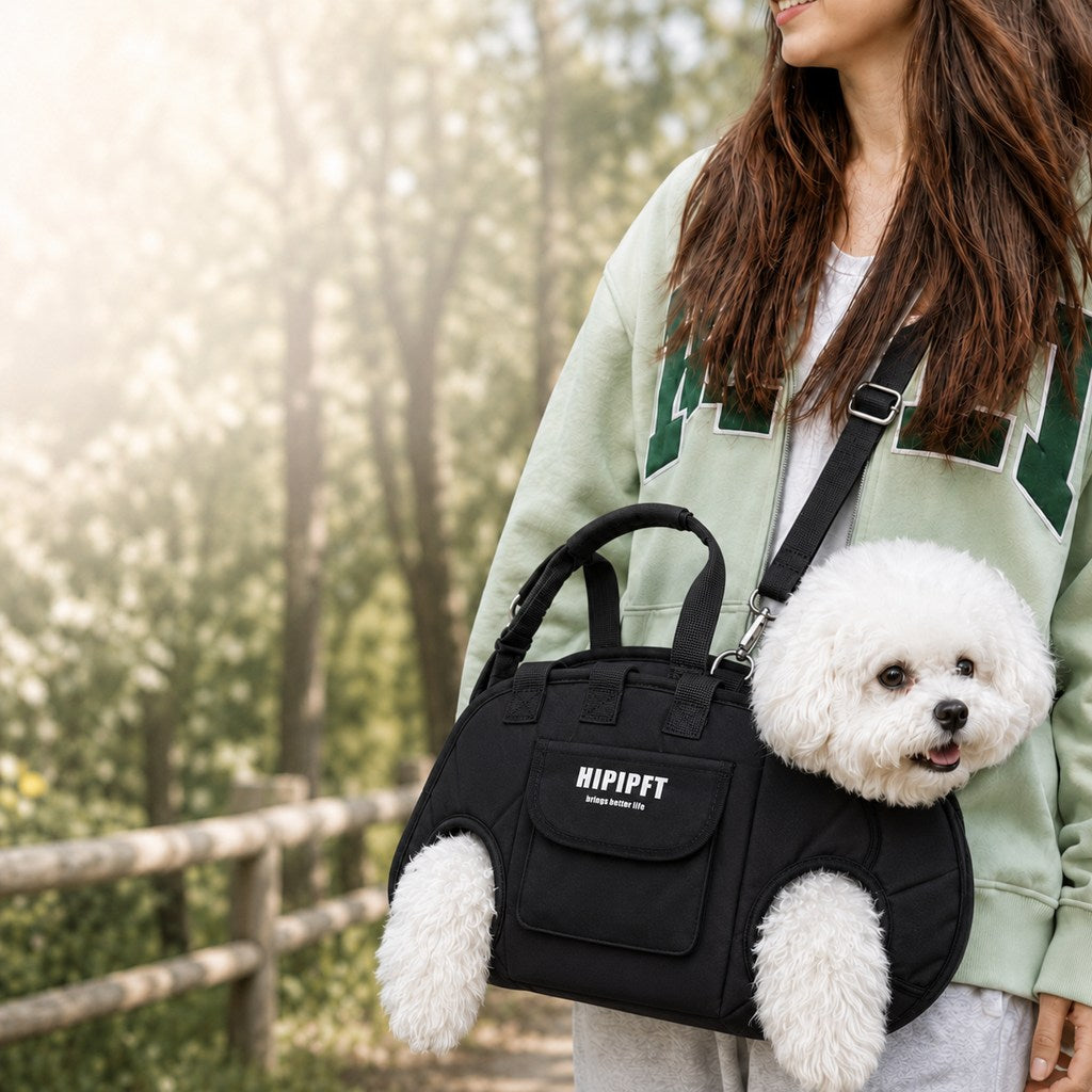 Paws in Awe Hands-Free Outdoor Dog Carrier Bag for Small Dogs - Easy Support for Walks, Errands & Tired Pups image 10