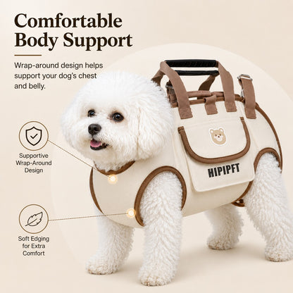 Paws in Awe Hands-Free Outdoor Dog Carrier Bag for Small Dogs - Easy Support for Walks, Errands & Tired Pups image 2