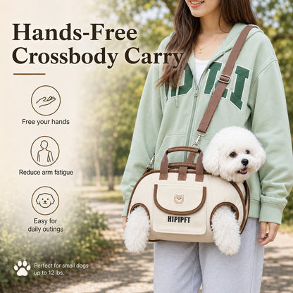 Paws in Awe Hands-Free Outdoor Dog Carrier Bag for Small Dogs - Easy Support for Walks, Errands & Tired Pups image 5