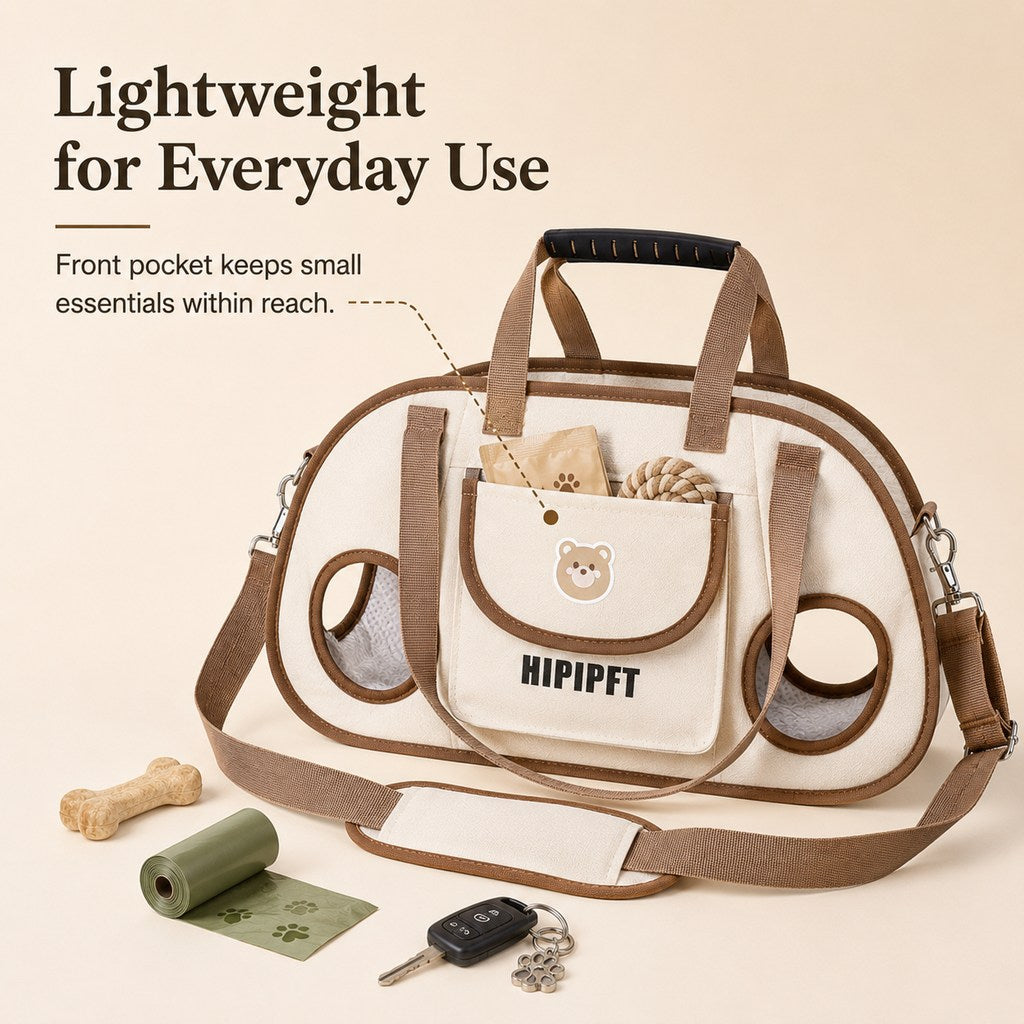 Paws in Awe Hands-Free Outdoor Dog Carrier Bag for Small Dogs - Easy Support for Walks, Errands & Tired Pups image 8