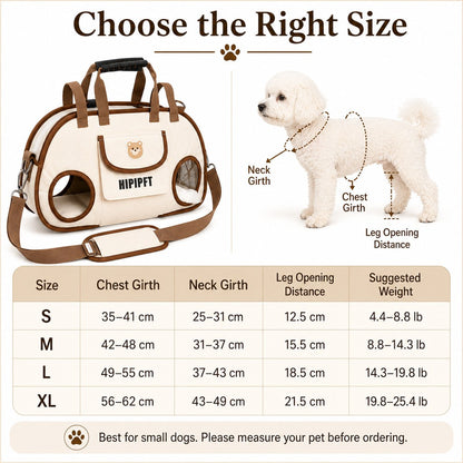 Paws in Awe Hands-Free Outdoor Dog Carrier Bag for Small Dogs - Easy Support for Walks, Errands & Tired Pups image 9