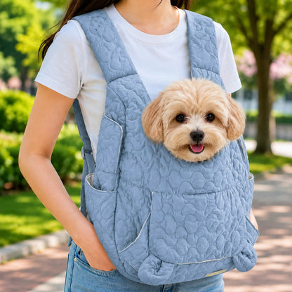 Paws in Awe Hands-Free Front Pet Carrier Backpack for Small Dogs & Cats - Comfortable Carrying for Walks & Travel image 3