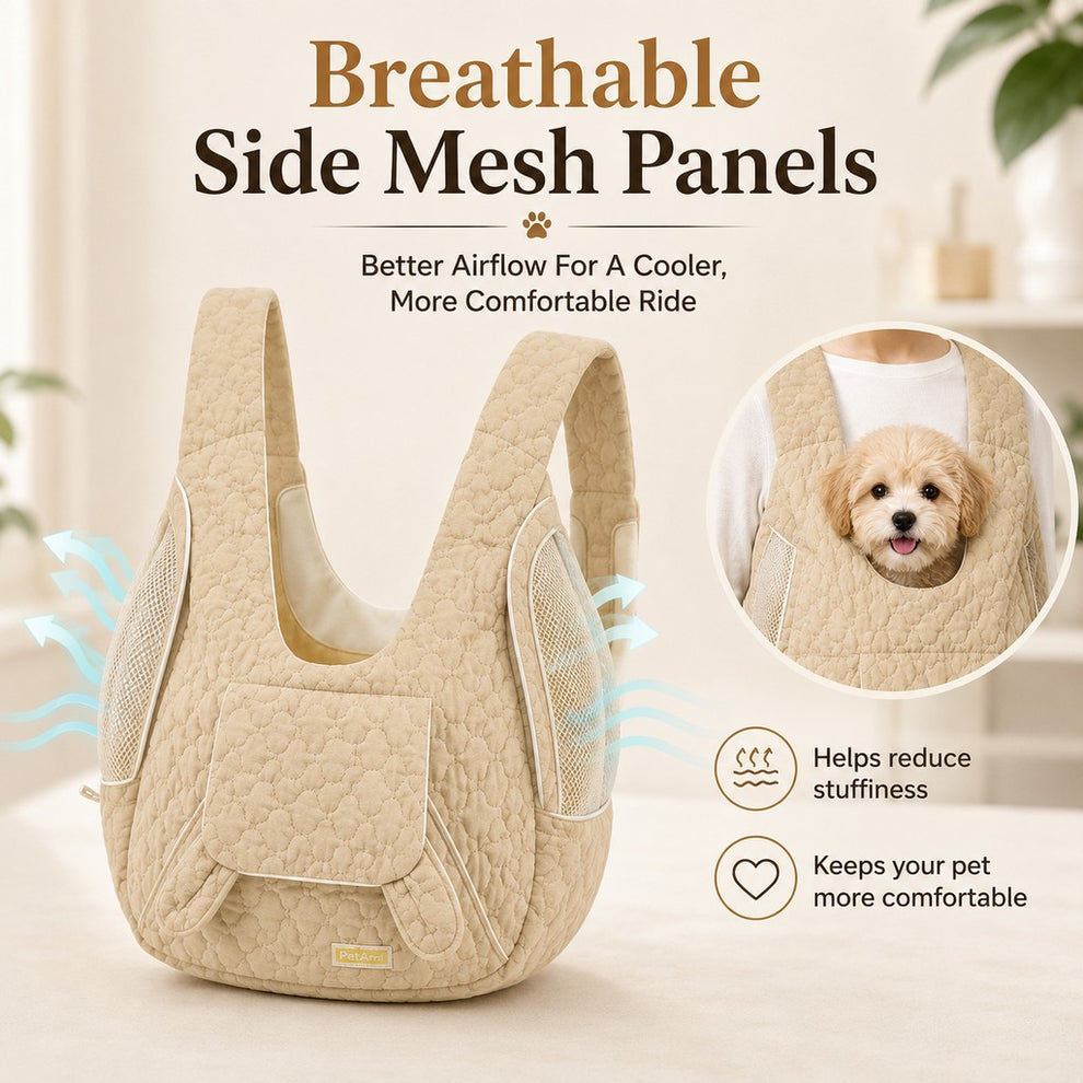 Paws in Awe Hands-Free Front Pet Carrier Backpack for Small Dogs & Cats - Comfortable Carrying for Walks & Travel image 8
