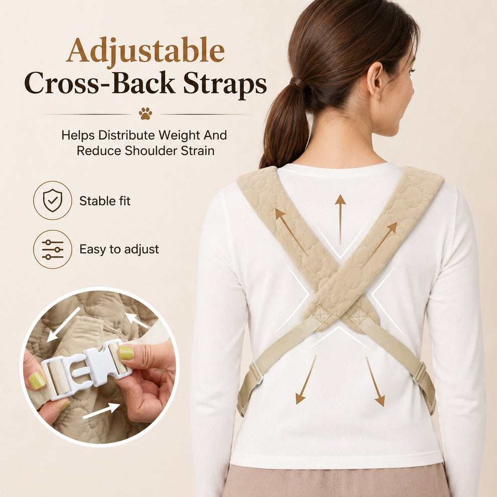 Paws in Awe Hands-Free Front Pet Carrier Backpack for Small Dogs & Cats - Comfortable Carrying for Walks & Travel image 6