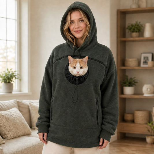 Hands-free pet carrier hoodie product detail image 7
