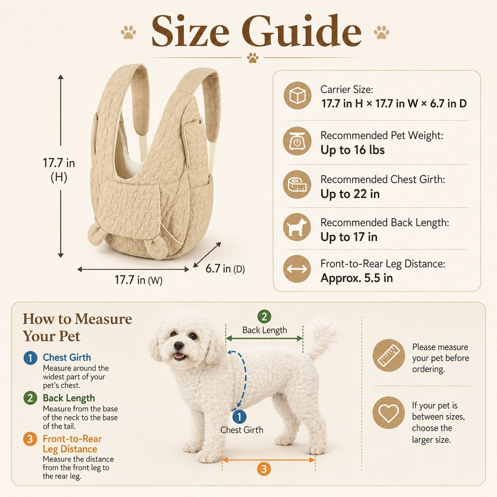 Paws in Awe Hands-Free Front Pet Carrier Backpack for Small Dogs & Cats - Comfortable Carrying for Walks & Travel image 5