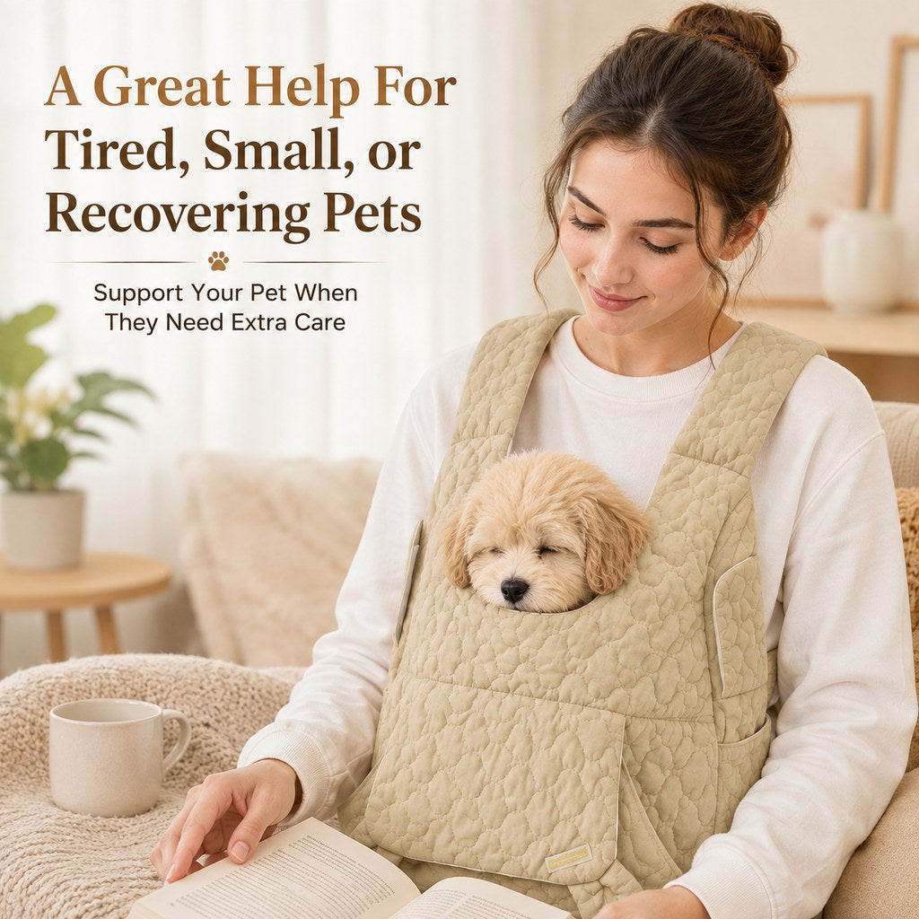 Paws in Awe Hands-Free Front Pet Carrier Backpack for Small Dogs & Cats - Comfortable Carrying for Walks & Travel image 7