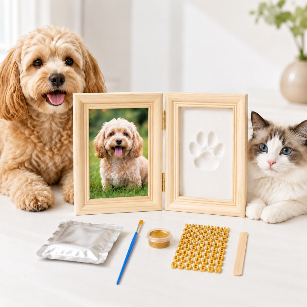 Home display pet memory frame for shelf or desk