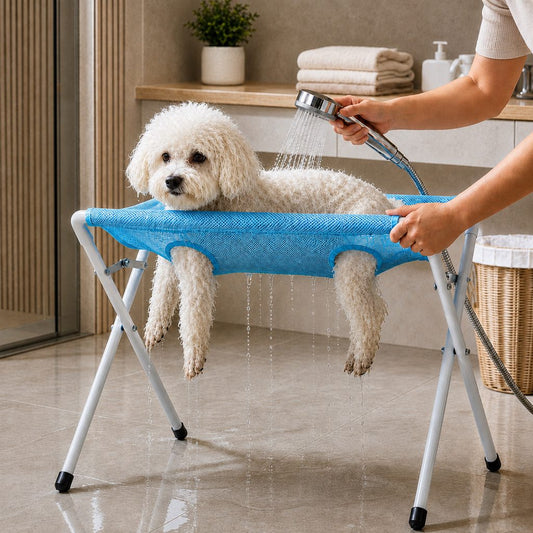 Paws in Awe Foldable Pet Bathing & Grooming Stand for Cats and Small Dogs - Easier Baths, Less Wiggling image 1