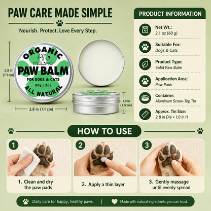Paws in Awe Dog & Cat Paw Balm for Post-Walk Care - Moisturizes Dry, Rough Paw Pads image 10