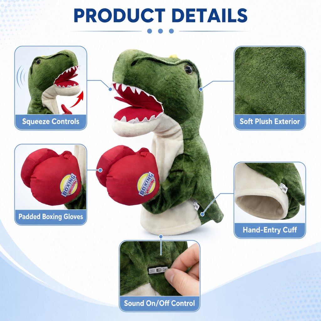 Interactive boxing pet puppet product details