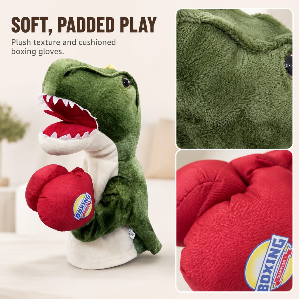 Soft padded play interactive boxing pet puppet