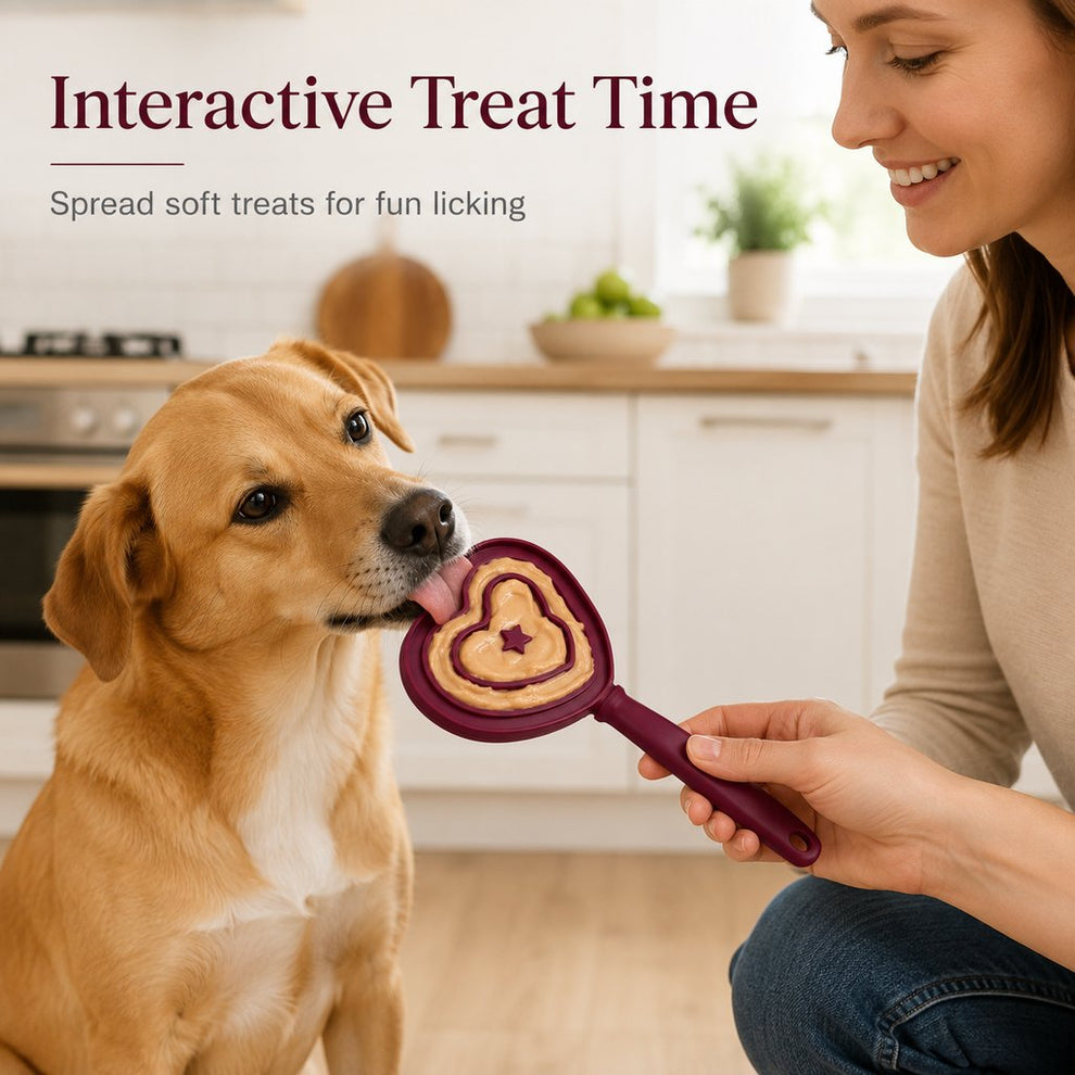 Heart pet licking wand for cats and dogs