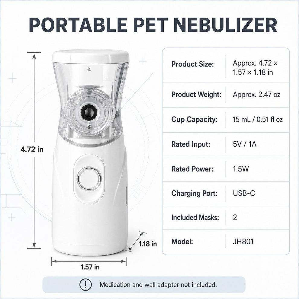 JH801 portable pet nebulizer specifications