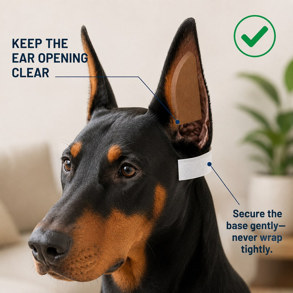 Paws in Awe At-Home Dog Ear Posting Support Patch Kit - Low-Profile Adhesive Support Without Separate Liquid Glue image 6