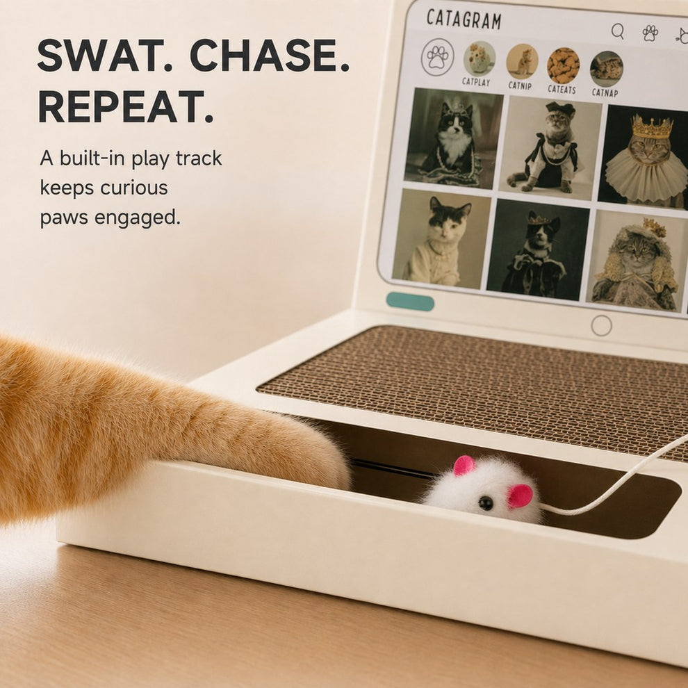 Home office cat toy for keyboard-loving indoor cats