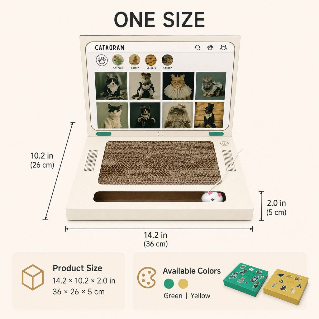 Laptop cat toy gift for cat parents
