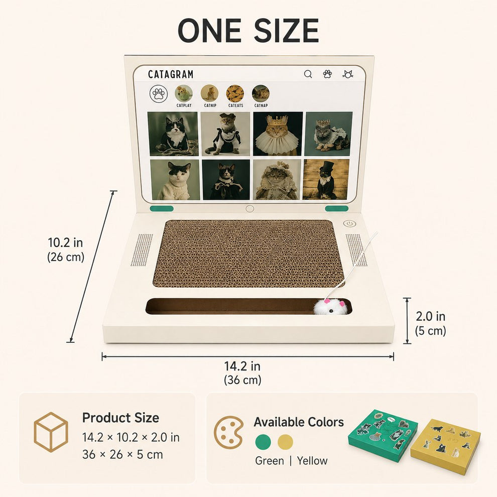 Laptop cat toy gift for cat parents