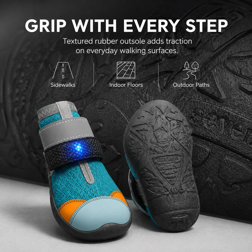 Paws in Awe Motion-Activated LED Dog Boots for Night Walks – Flashing Paw Shoes for Better Visibility & Traction image 5