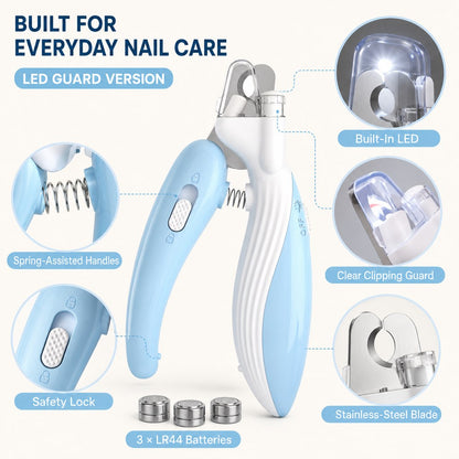 Paws in Awe Pet Nail Clippers for At-Home Grooming – LED Guard & Mini Styles for Cleaner, Easier Dog & Cat Nail Trims image 8