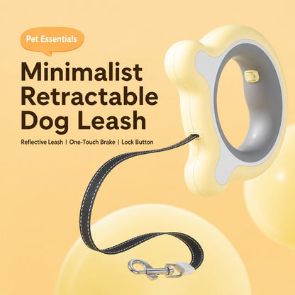 Paws in Awe Retractable Dog Leash for Night Walks & Daily Walks - Optional LED Light, 16ft Reflective Tape & One-Touch Brake for Better Visibility and Control image 7