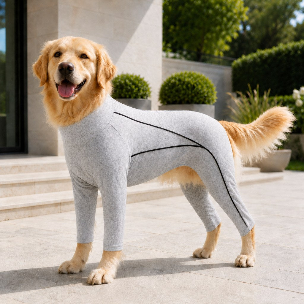 Paws in Awe Four-Leg Full-Body Dog Jumpsuit for Home & Outdoor Wear – Helps Contain Loose Fur & Everyday Dirt image 10