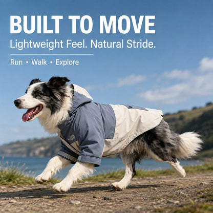 Paws in Awe Lightweight Water-Resistant Dog Windbreaker – Rain & Wind Coverage for Chilly Walks image 5