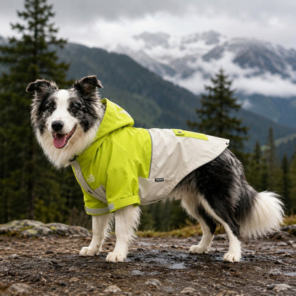 Paws in Awe Lightweight Water-Resistant Dog Windbreaker – Rain & Wind Coverage for Chilly Walks image 1