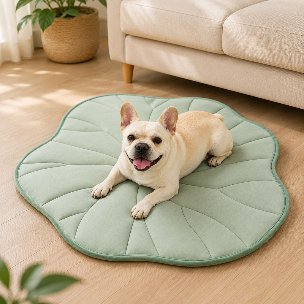 Lotus leaf cooling pet mat for dogs and cats main image