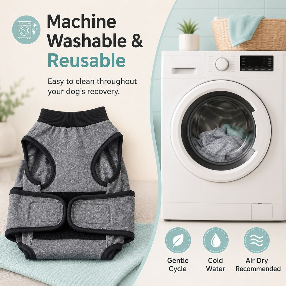 Paws in Awe Dog Recovery Suit After Surgery - Soft Adjustable Post-Surgery Bodysuit, Comfortable Cone Alternative image 7