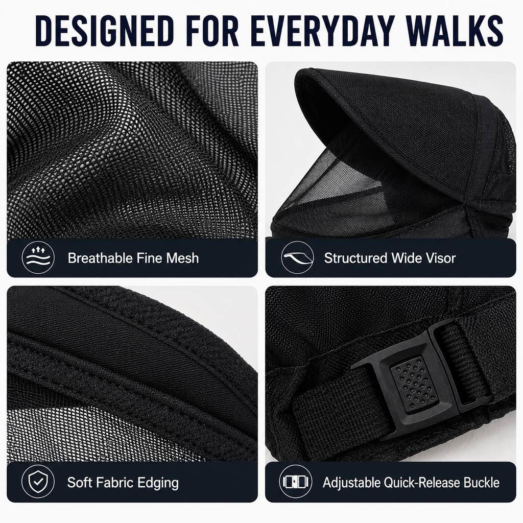 Paws in Awe Breathable Anti-Scavenging Dog Muzzle for Walks - Mesh Hood Helps Block Food Scraps & Trash image 7