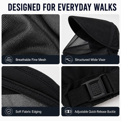 Paws in Awe Breathable Anti-Scavenging Dog Muzzle for Walks - Mesh Hood Helps Block Food Scraps & Trash image 7